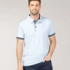 Polo OLDUN Bleu Azur Homme - Coupe Élégante et Finitions Soignées