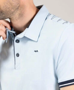 Polo OLDUN Bleu Azur Homme - Coupe Élégante et Finitions Soignées 7 Polo OLDUN Bleu Azur Homme - Coupe Élégante et Finitions Soignées -Terredemarins prod 10063 polo mc bleu azurin oldun 666x812 fc7ea0111e0b