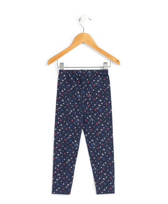 Legging Fille Bleu Marine Imprimé - Confort Extensible 4 Legging Fille Bleu Marine Imprimé - Confort Extensible – Image 2