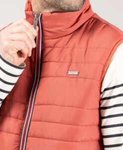 Doudoune Sans Manches KRAY2 Homme - Coloris Rouille -Terredemarins prod 10111 doudoune rouille kray2 666x812 fc7ea0111e0b