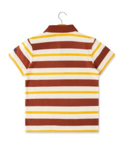 Polo Odelino à Rayures pour Garçon - Style Marin Élégant -Terredemarins prod 10128 polo mc fond grege raye multicolore odelino 666x812 fc7ea0111e0b