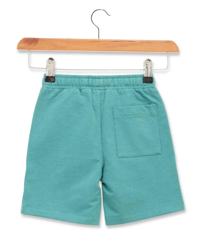 Bermuda Molleton Vert Garçon - Short Enfant Confortable 4 Bermuda Molleton Vert Garçon - Short Enfant Confortable – Image 2