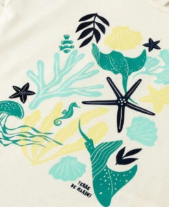 T-shirt Fille Grège avec Imprimé Graphique et Manches Volantées -Terredemarins prod 10172 tee shirt mc grege tosca 666x812 fc7ea0111e0b
