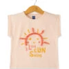 T-shirt Fille Rose Pâle avec Graphique en Relief et Revers de Manches -Terredemarins prod 10175 tee shirt mc rose pale tyffen 666x812 fc7ea0111e0b