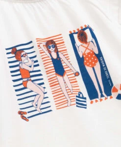 Débardeur Blanc Imprimé à Volants pour Fille - Confortable et Stylé -Terredemarins prod 10181 debardeur blanc optique dalhia 666x812 fc7ea0111e0b