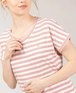 YSOMNIA Chemise de Nuit Femme à Rayures Roses - Élégance et Douceur 7 YSOMNIA Chemise de Nuit Femme à Rayures Roses - Élégance et Douceur -Terredemarins prod 10203 chemise de nuit fond grege raye rose ysomnia 666x812 fc7ea0111e0b