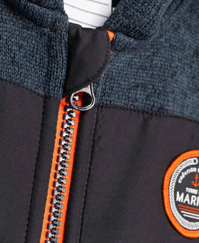 Veste Polaire Garçon Terre de Marins - Modèle BILOY Bleu Marine 5 Veste Polaire Garçon Terre de Marins - Modèle BILOY Bleu Marine – Image 3