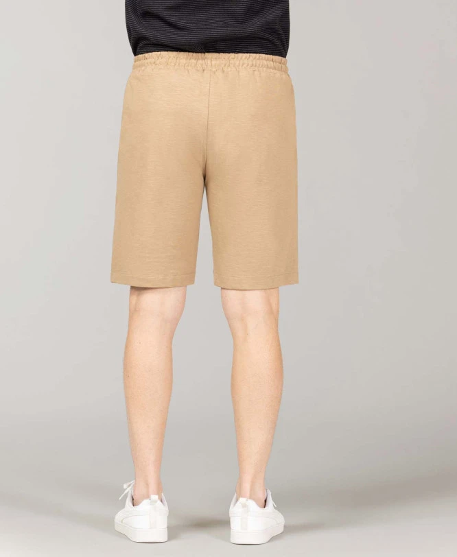 SIVAN - Bermuda en Jersey Lourd Beige pour Homme 4 SIVAN - Bermuda en Jersey Lourd Beige pour Homme – Image 2