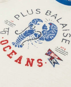 T-Shirt Garçon Imprimé Homard - Haut Manches Courtes Confortable -Terredemarins prod 10344 tee shirt mc blanc casse titus 666x812 fc7ea0111e0b