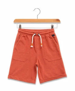 Bermuda Garçon Terracotta - Short d'Été avec Taille Élastiquée
