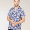 Terre de Marins Chemise Hawaïenne Homme CELIM - Imprimé Exclusif 2 Terre de Marins Chemise Hawaïenne Homme CELIM - Imprimé Exclusif -Terredemarins prod 10394 chemise chemisier mc imprime indigo celim 666x812 fc7ea0111e0b