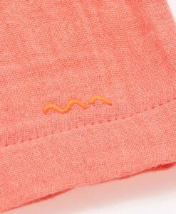 Robe Fille en Gaze de Coton et Imprimé avec Ceinture Dorée - Rolida -Terredemarins prod 10447 robe mc imprime rose rolida 666x812 fc7ea0111e0b