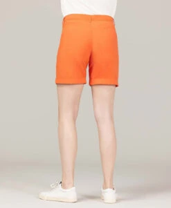 Short en Toile Orange pour Femme avec Taille Réglable 7 Short en Toile Orange pour Femme avec Taille Réglable -Terredemarins prod 10460 short orange samare 666x812 fc7ea0111e0b