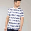 T-shirt Homme Rayures Multicolores à Détails Floraux Exclusifs 2 T-shirt Homme Rayures Multicolores à Détails Floraux Exclusifs -Terredemarins prod 10486 tee shirt mc imprime teiva 666x812 fc7ea0111e0b