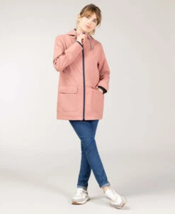 Terre de Marins Ciré Vieux Rose Femme - Modèle Iconique FECIREC -Terredemarins prod 10506 imper cire vieux rose fecirec 666x812 fc7ea0111e0b