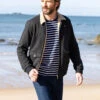Veste Zippée Noire en Molleton avec Doublure Sherpa Homme 2 Veste Zippée Noire en Molleton avec Doublure Sherpa Homme -Terredemarins prod 10607 veste ml noir vesma 666x812 fc7ea0111e0b