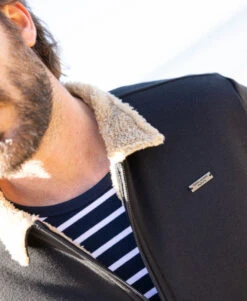 Veste Zippée Noire en Molleton avec Doublure Sherpa Homme 12 Veste Zippée Noire en Molleton avec Doublure Sherpa Homme -Terredemarins prod 10608 veste ml noir vesma 666x812 fc7ea0111e0b