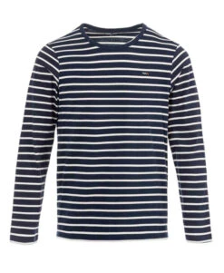Marinière Authentique Homme ECOHOL - Bleu Marine et Blanc