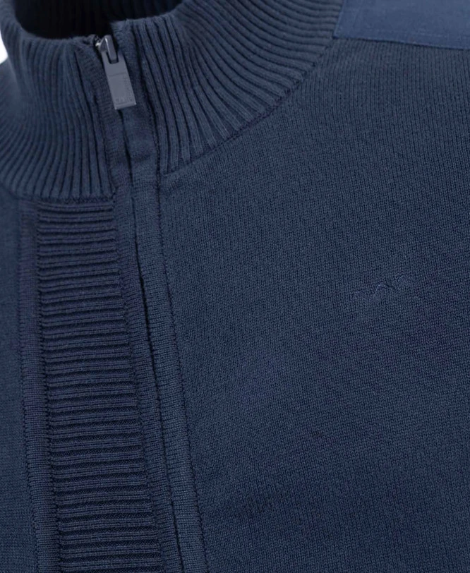 Gilet Zippé Marine Homme - Cardigan en Maille Robuste et Confortable 4 Gilet Zippé Marine Homme - Cardigan en Maille Robuste et Confortable – Image 2