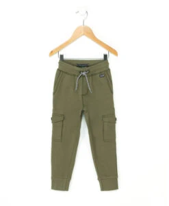 Pantalon Cargo Kaki pour Garçon - Style Jogging en Coton Doux