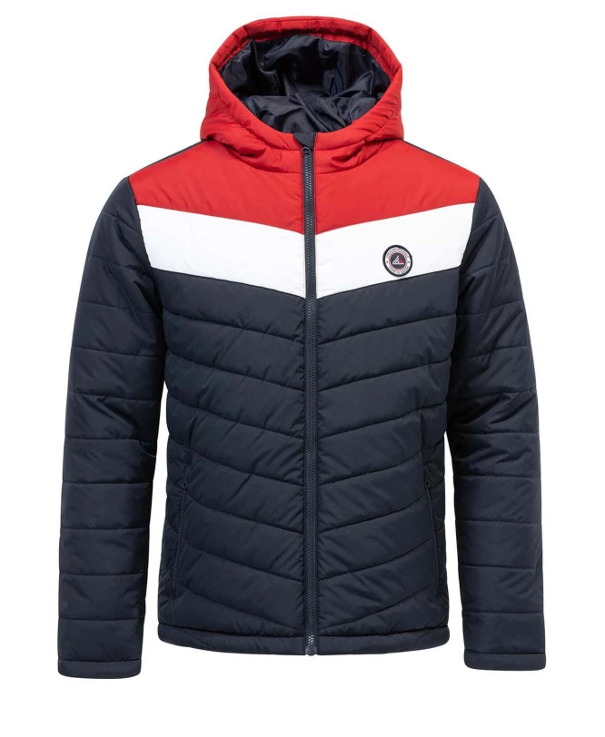 Doudoune Matelassée Homme Déperlante avec Capuche Contrastée 3 Doudoune Matelassée Homme Déperlante avec Capuche Contrastée