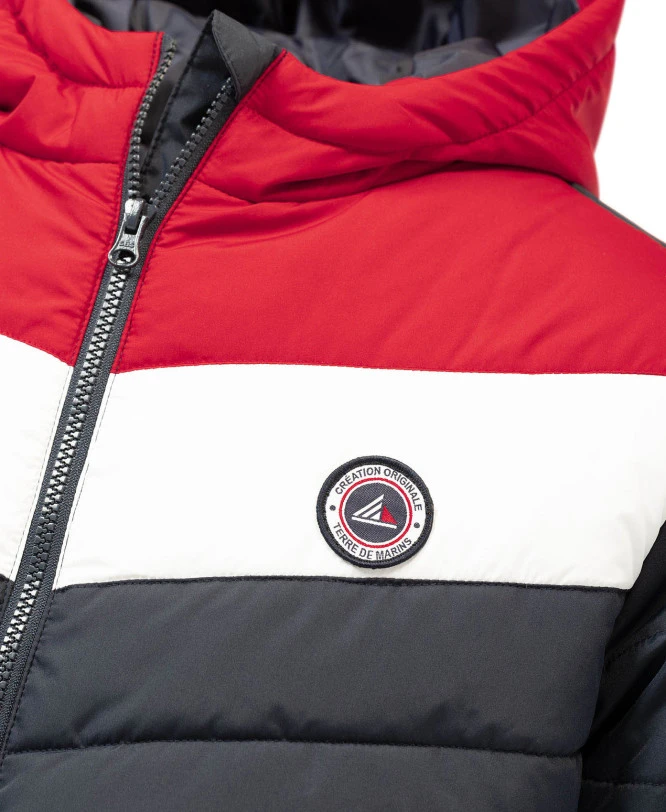 Doudoune Matelassée Homme Déperlante avec Capuche Contrastée 5 Doudoune Matelassée Homme Déperlante avec Capuche Contrastée – Image 3