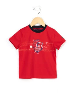 OBOTA Ruby Red Boys' Nautical T-Shirt - 100% Cotton