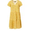 Robe Courte Jaune Fleurie pour Femme - Style Fluide et Bohème -Terredemarins prod 1807 robe mc imprime jaune anemone 666x812 fc7ea0111e0b