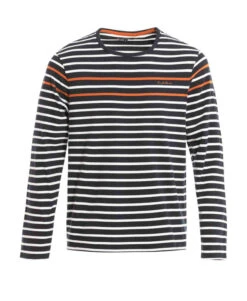 T-shirt Rayé Manches Longues Homme - Style Marinière Classique