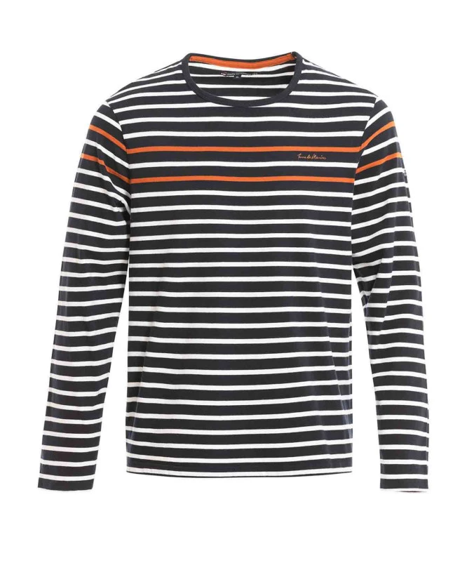T-shirt Rayé Manches Longues Homme - Style Marinière Classique 3 T-shirt Rayé Manches Longues Homme - Style Marinière Classique