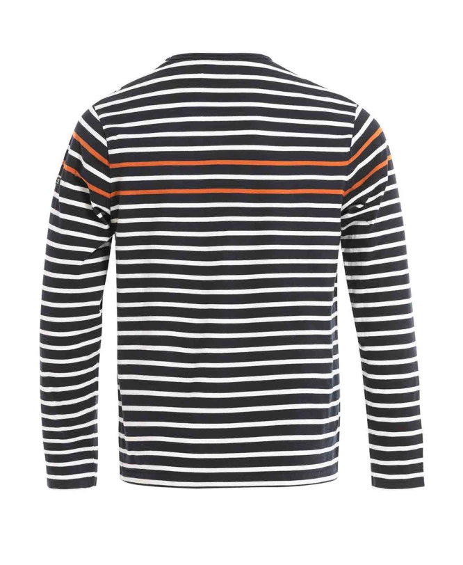 T-shirt Rayé Manches Longues Homme - Style Marinière Classique 4 T-shirt Rayé Manches Longues Homme - Style Marinière Classique – Image 2