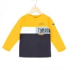 Boys' 100% Cotton Long Sleeve T-Shirt - Navy and Mustard Yellow 1 Boys' 100% Cotton Long Sleeve T-Shirt - Navy and Mustard Yellow -Terredemarins prod 329 tee shirt ml indigo jaune moutarde chazon 666x812 fc7ea0111e0b