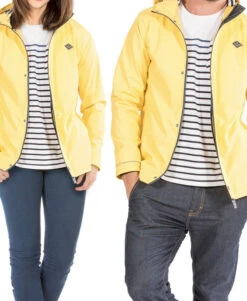 Ciré Jaune Imperméable Adulte avec Doublure Rayée Confortable