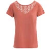 T-shirt Femme Rouge Brique à Encolure Dentelle Ajourée -Terredemarins prod 4305 tee shirt mc brique clair citroni 666x812 fc7ea0111e0b