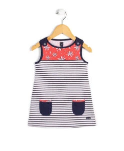 Tunique Légère à Rayures sans Manches pour Fille - Style Multicolore