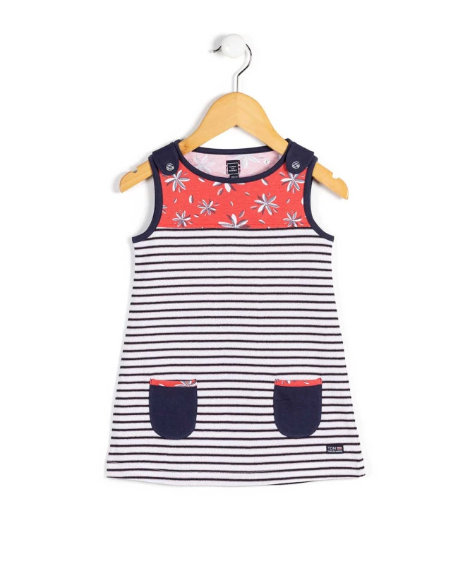 Tunique Légère à Rayures sans Manches pour Fille - Style Multicolore 3 Tunique Légère à Rayures sans Manches pour Fille - Style Multicolore