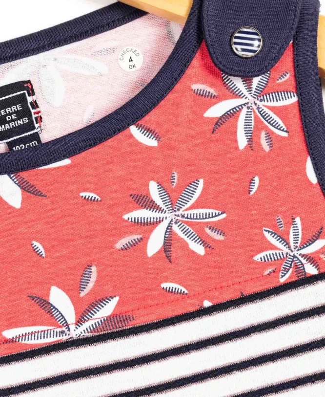 Tunique Légère à Rayures sans Manches pour Fille - Style Multicolore 5 Tunique Légère à Rayures sans Manches pour Fille - Style Multicolore – Image 3