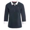 Polo Marine Femme à Manches 3/4 avec Détails Contrastés -Terredemarins prod 4468 polo m3 4 marine ucape 666x812 fc7ea0111e0b
