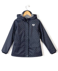 Terre de Marins - Ciré Fille Marine à Pois Blancs