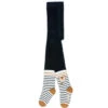 Collant en Tricot Bleu Marine à Effet Chaussettes pour Fille