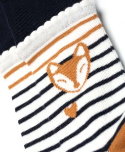 Collant en Tricot Bleu Marine à Effet Chaussettes pour Fille -Terredemarins prod 4649 collant indigo choux 666x812 fc7ea0111e0b