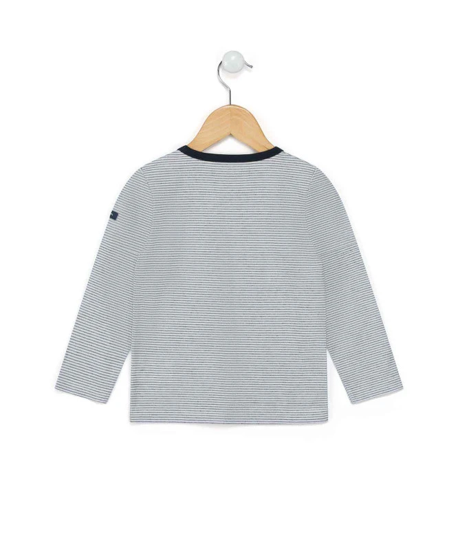 T-shirt Rayé à Manches Longues pour Garçon - Style Marin & Confortable 4 T-shirt Rayé à Manches Longues pour Garçon - Style Marin & Confortable – Image 2