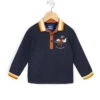 Boys Long Sleeve Indigo Polo Shirt - Stylish Multicolor Trim Calabra -Terredemarins prod 4662 polo ml indigo calabra 666x812 fc7ea0111e0b