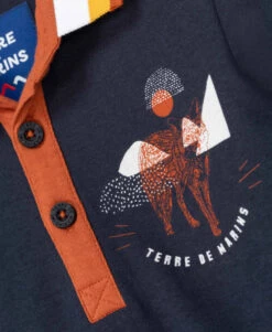 Boys Long Sleeve Indigo Polo Shirt - Stylish Multicolor Trim Calabra 7 Boys Long Sleeve Indigo Polo Shirt - Stylish Multicolor Trim Calabra -Terredemarins prod 4664 polo ml indigo calabra 666x812 fc7ea0111e0b