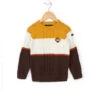 Pull Rayé Multicolore Garçon - Tricot Torsadé 100% Coton 2 Pull Rayé Multicolore Garçon - Tricot Torsadé 100% Coton -Terredemarins prod 4712 pull naturel chocolat jaune buli 666x812 fc7ea0111e0b