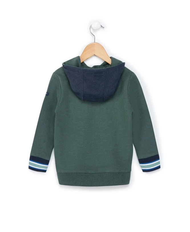 Sweat à Capuche BARAMI Vert Foncé en Molleton Doux pour Garçon 4 Sweat à Capuche BARAMI Vert Foncé en Molleton Doux pour Garçon – Image 2