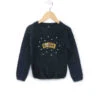 Pull Tout Douillet en Tricot Poils Longs pour Fille - Bleu Marine -Terredemarins prod 4814 pull bleu indigo elle bis 666x812 fc7ea0111e0b