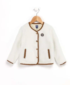 Veste en Fausse Fourrure Beige pour Fille - Confort et Style