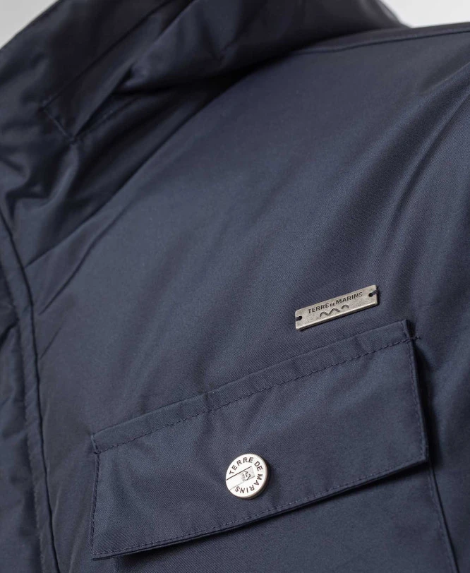 Karaban Indigo Men's Parka with Integrated Hood 5 Karaban Indigo Men's Parka with Integrated Hood – Image 3