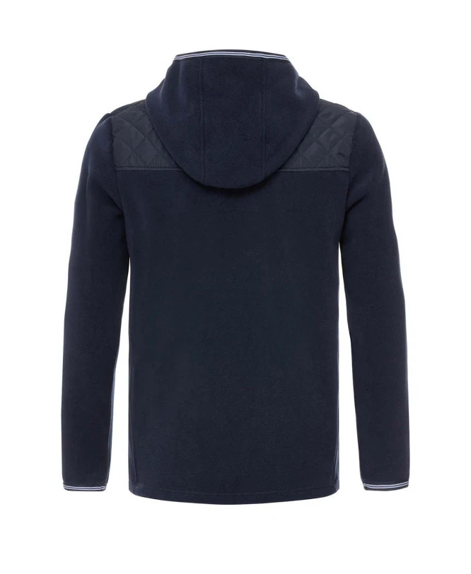 Veste Polaire Homme à Capuche Bleu Marine - Confort Matelassé et Style Hybride 4 Veste Polaire Homme à Capuche Bleu Marine - Confort Matelassé et Style Hybride – Image 2